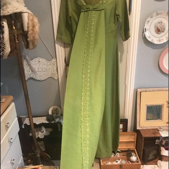 Rich Green vintage dress 💚👗 - Picture 6 of 8